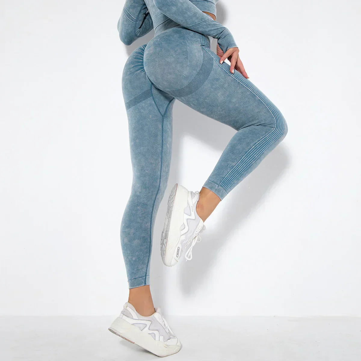 Damen-Yoga-Set für den Sommer 2025 mit Cropped-Top - Nahtlos - Nova