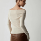 Trendy Off-Shoulder Pullover - Maria