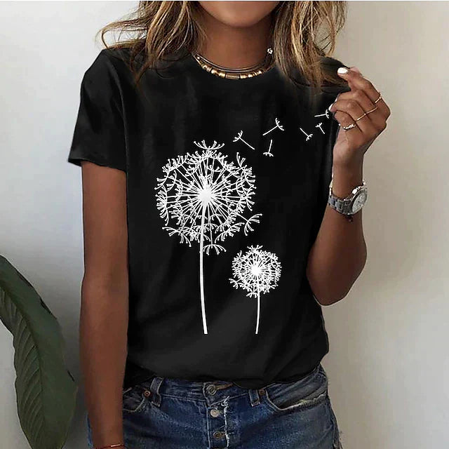 Bequemes Damen T-Shirt mit Rundhals & weichem Stoff – Rhea