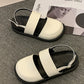 Damen Sandalen mit geteilter Spitze