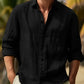 Owen – lässiges langarmshirt in volltonfarbe