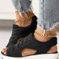 Amy – stylische sandalen mit kontrasteinsatz und fußgewölbeunterstützung