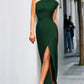 Abendkleid Mit Schlitz Und Einer Schulter Für Damen | Maxi