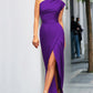 Abendkleid Mit Schlitz Und Einer Schulter Für Damen | Maxi