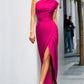 Abendkleid Mit Schlitz Und Einer Schulter Für Damen | Maxi