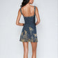 Ärmelloses Damen Minikleid mit Schlitz für den Sommer
