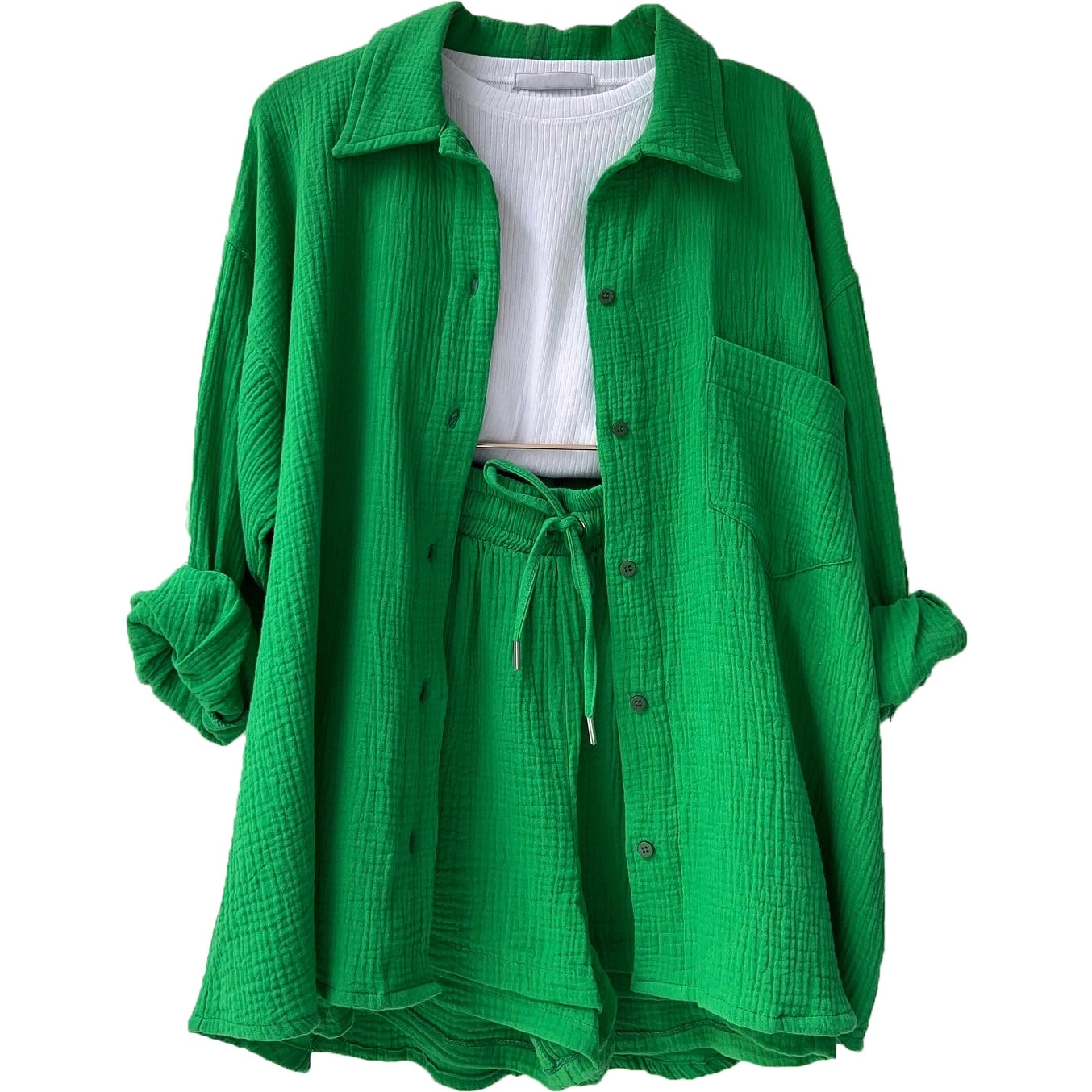 Atmungsaktives Baumwoll-Co-Ord Set Damen – Maris