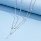 Hals Glitzer | Gold-Anhänger Halskette Set Vintage-Schmuck