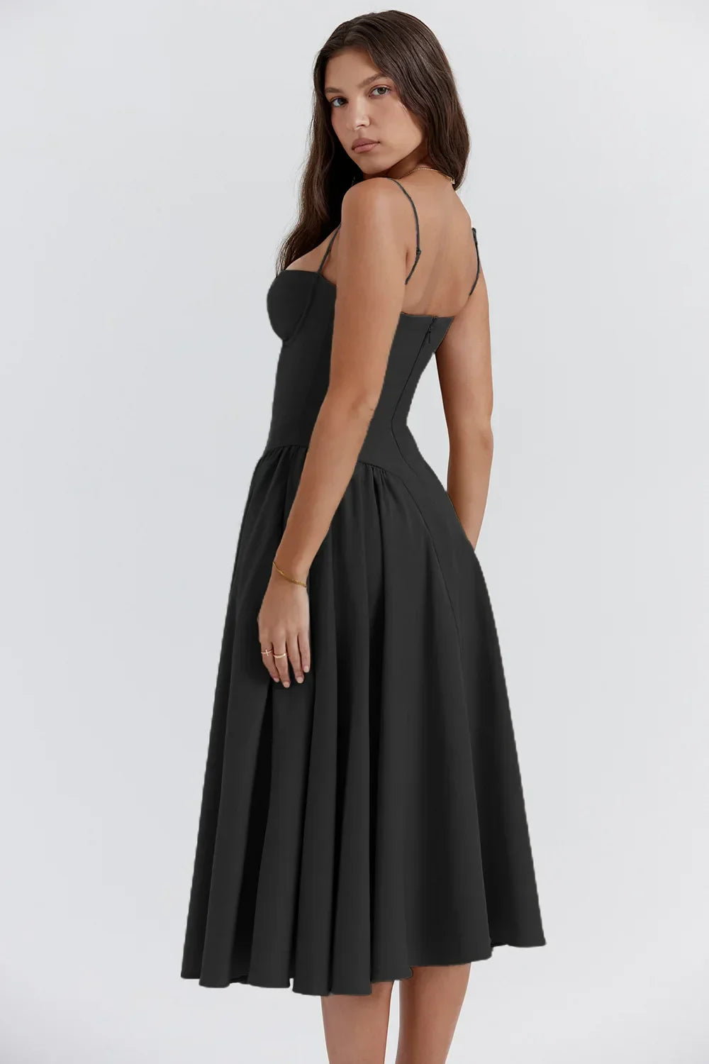 Trägerloses Sommerkleid Für Damen | Midi