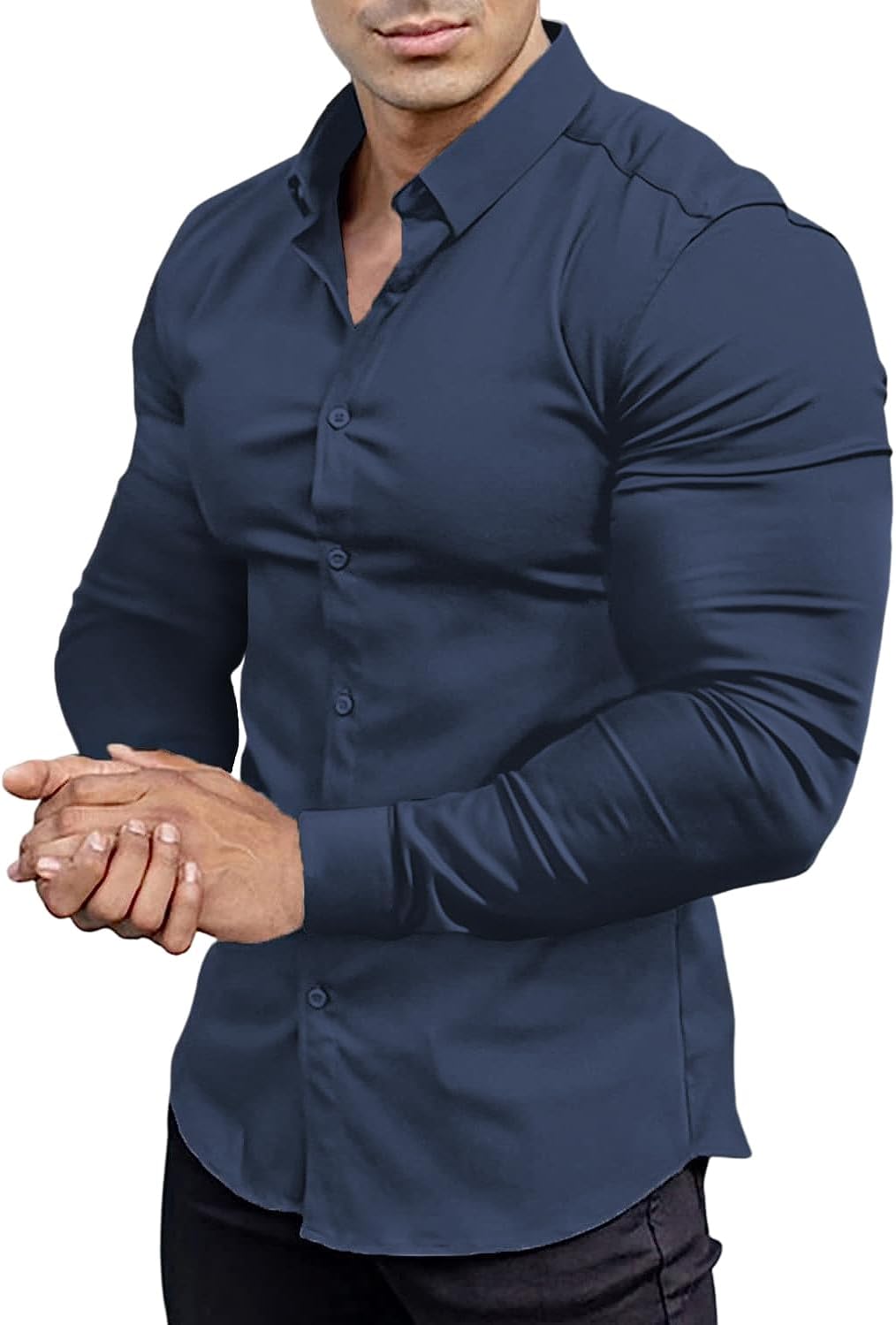 Slim-Fit Herrenhemd für Frühling 2025 – Knitterfrei – David