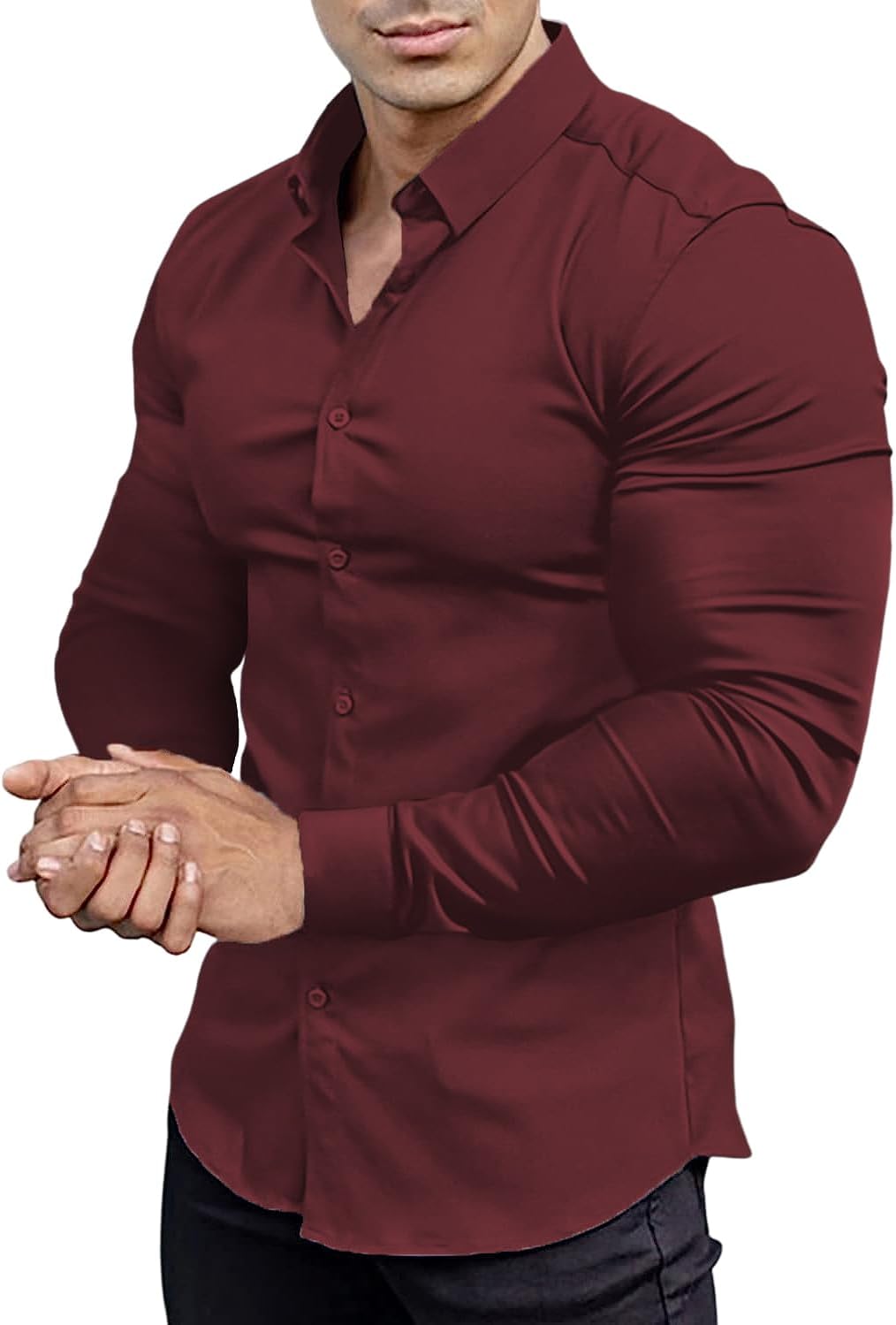 Slim-Fit Herrenhemd für Frühling 2025 – Knitterfrei – David