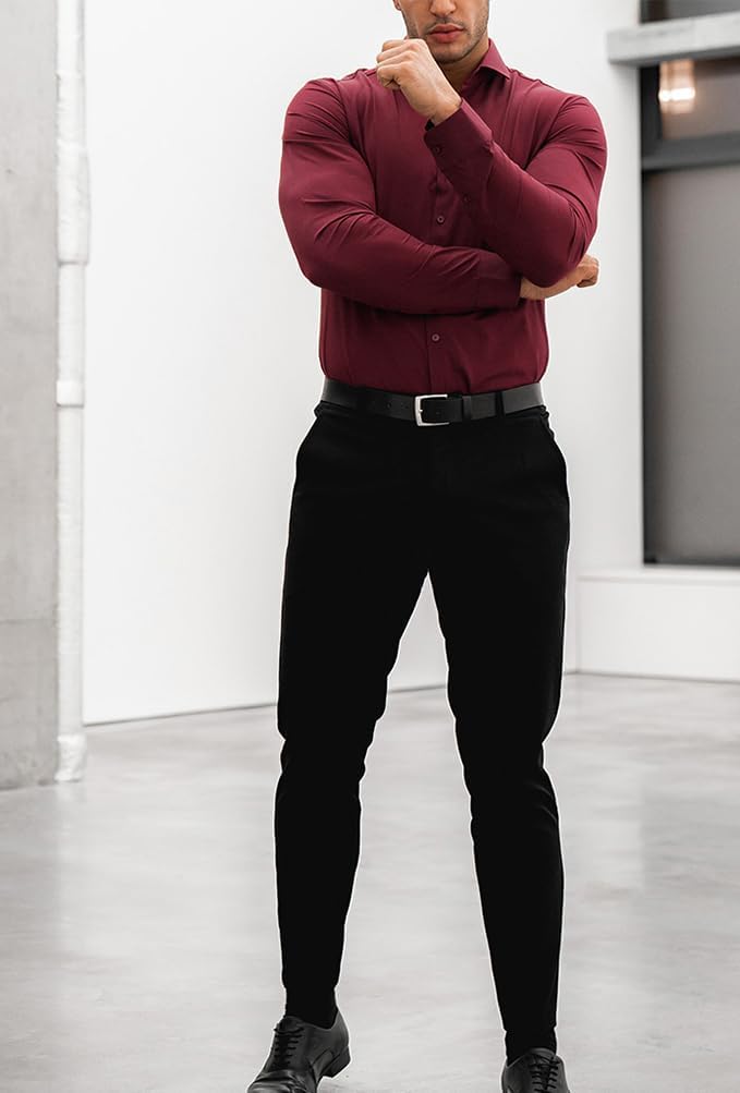 Slim-Fit Herrenhemd für Frühling 2025 – Knitterfrei – David