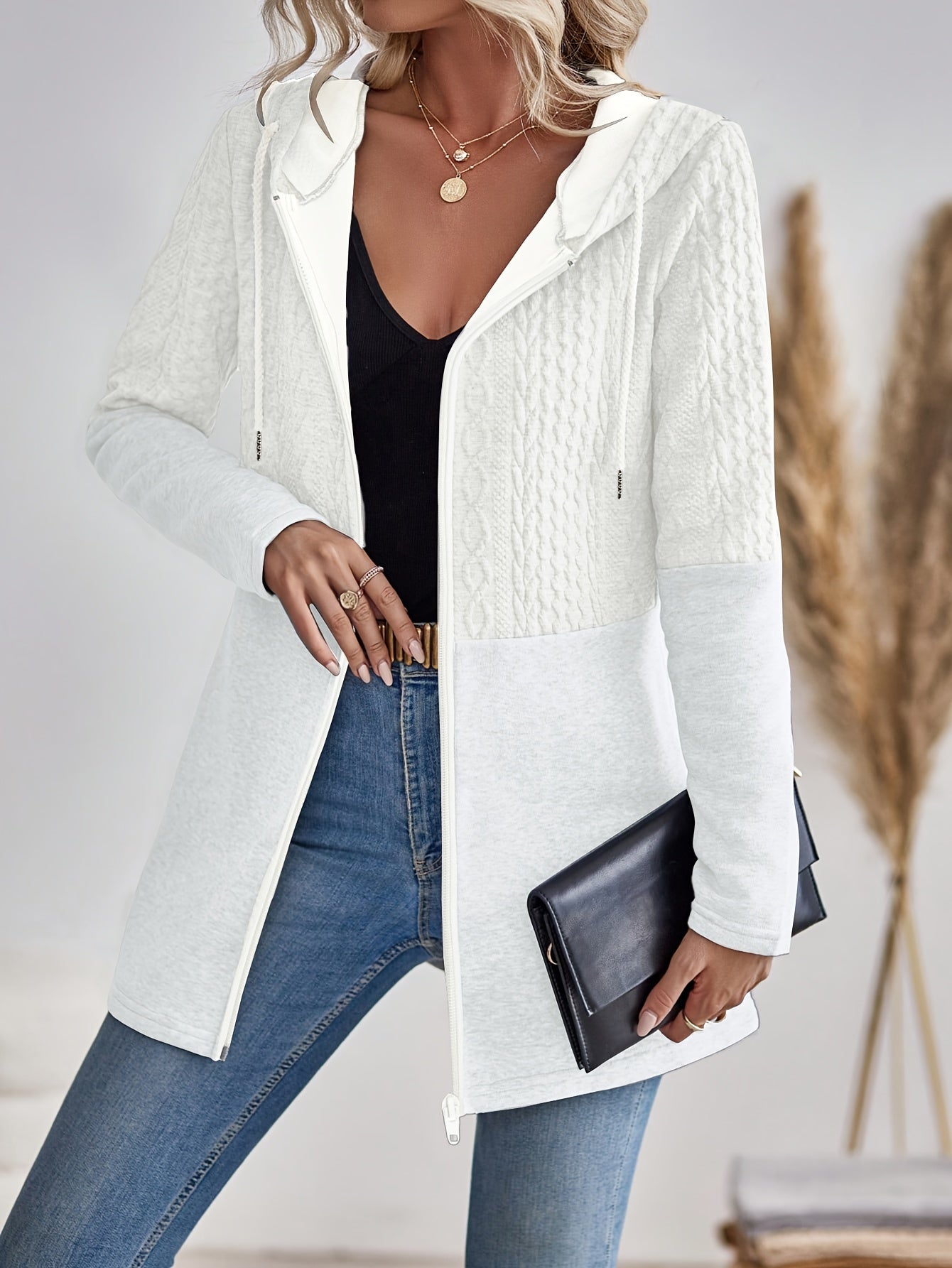 WW | Damen Kapuzen Sweatshirt mit Reißverschluss