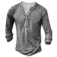 Noah – kragenloses langarmshirt für herren