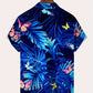 Jake – kurzarmhemd mit hawaiianischem schmetterlings-blumendruck