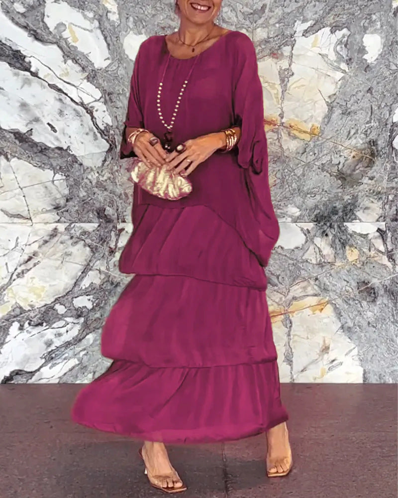Fleur – Elegantes Maxikleid mit schmeichelnder Passform