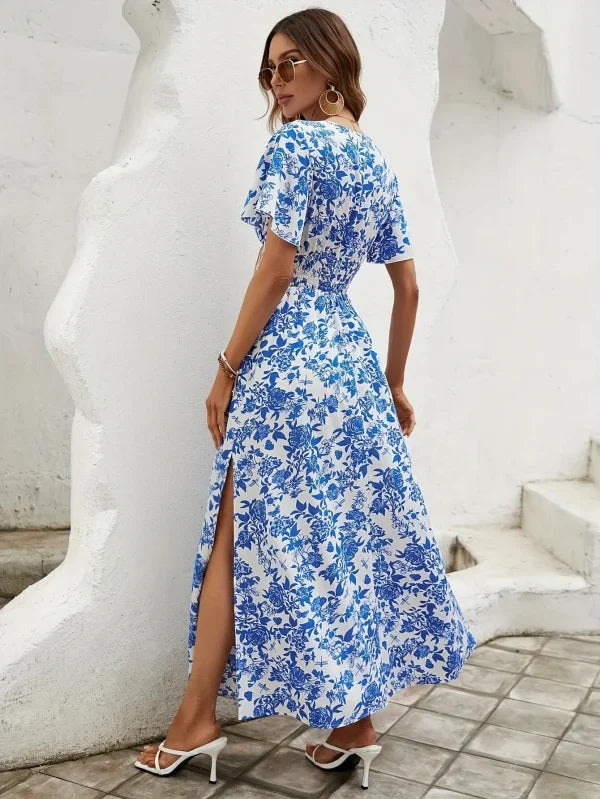 Vileta - Chic und Lässiges Blumenmustern Kleid für Sonnige Tage