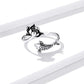 Koi und Lotus verstellbarer Ring