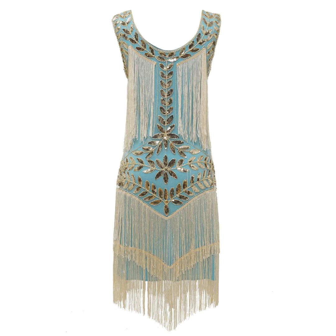 Pailletten- und Fransenkleid für Sommer 2025 von Camilla Gatsby