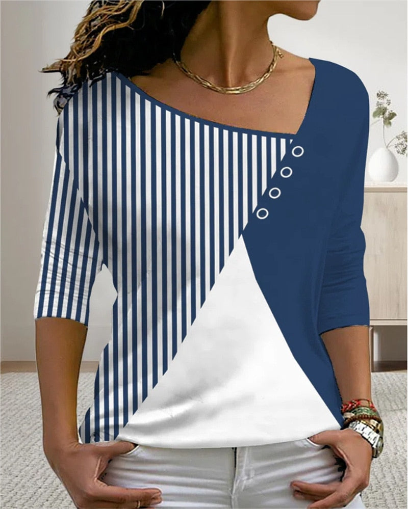 T-Shirt mit V-Ausschnitt für Frauen - Sommer 2025 Kollektion von MirtesShirt