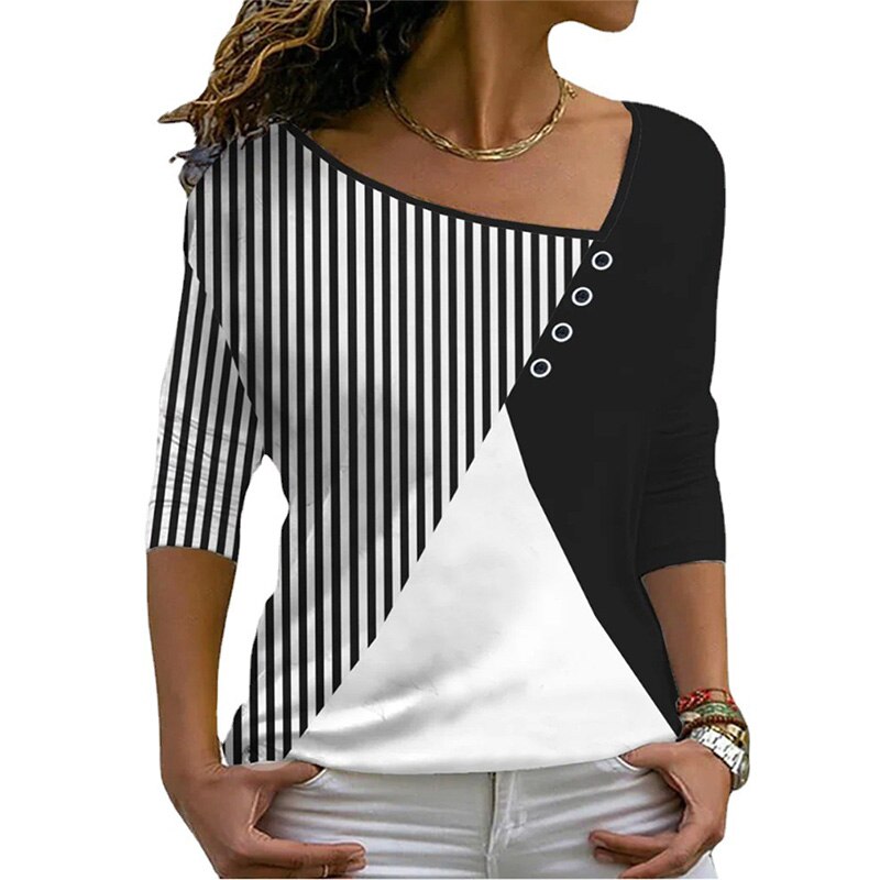 T-Shirt mit V-Ausschnitt für Frauen - Sommer 2025 Kollektion von MirtesShirt