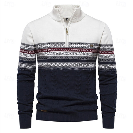 Hannes - Half-Zip Strickpullover