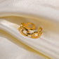 Gedrehter Glieder-Open-Ring - Nexa