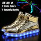Trendige LED-Sneakers mit wiederaufladbarer Beleuchtung – LumaBoost