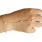 Kettenarmband | Fingerring Palme Kristall Armbänder