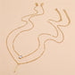 Hals Glitzer | Gold-Anhänger Halskette Set Vintage-Schmuck