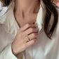 Verstellbarer Ring im Opal-Bambus-Design