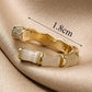 Verstellbarer Ring im Opal-Bambus-Design