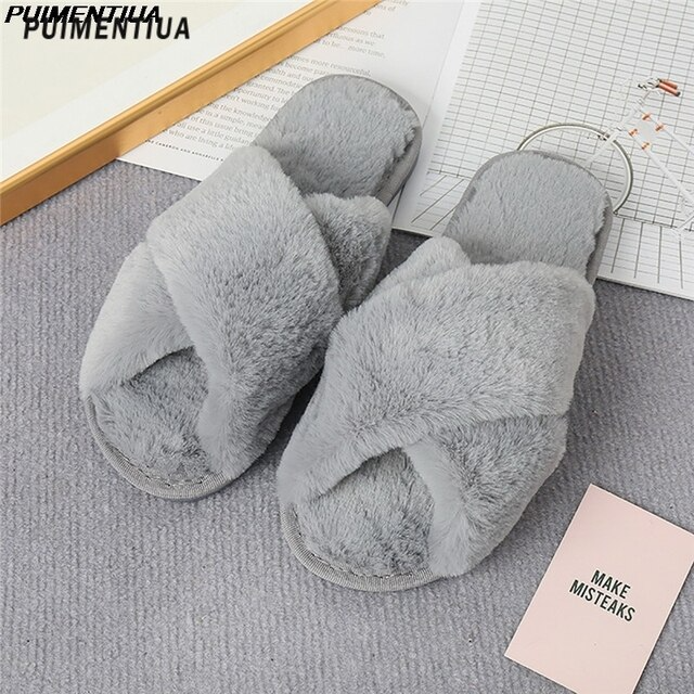 Flauschige Sommer-Hausschuhe für Frauen 2025