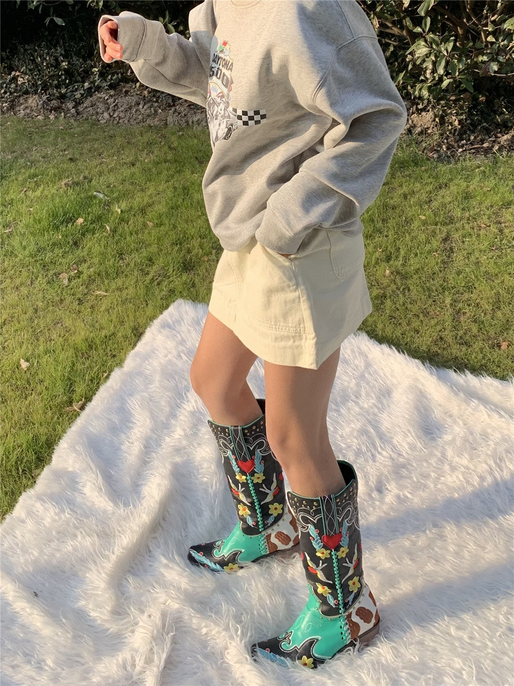 Einzigartige Damen Cowboy-Stiefel - Carmen