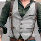 Herren Vintage V-Ausschnitt Weste zum Wenden - Nathan