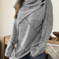 Asymmetrisches Sommer-Shirt mit Wasserfallkragen - Liora
