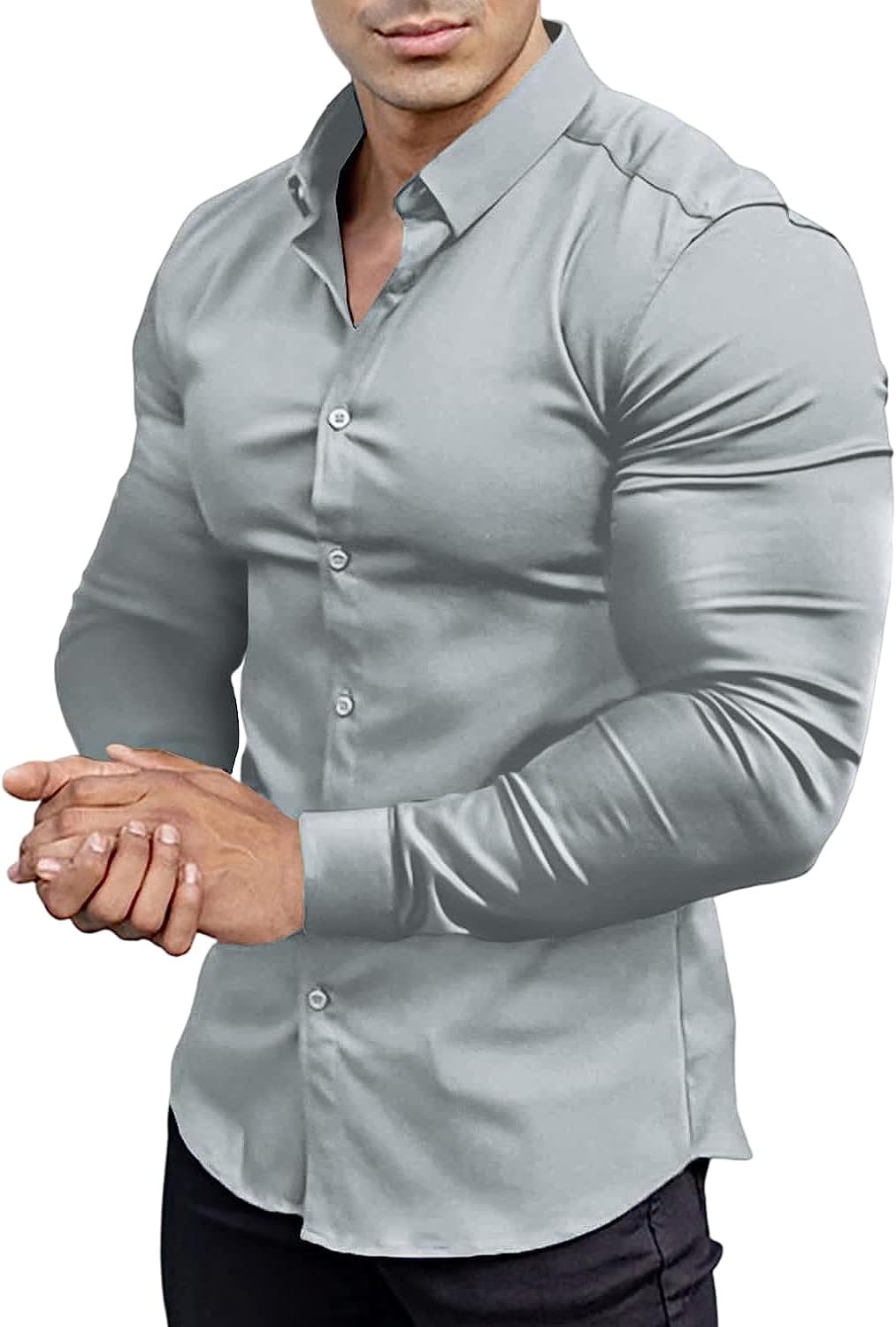 Slim-Fit Herrenhemd für Frühling 2025 – Knitterfrei – David
