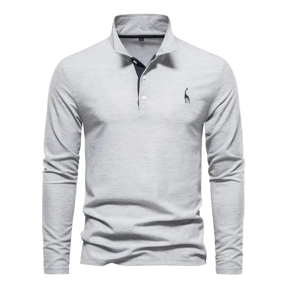 Poloshirt für Herren mit langen Ärmeln - Felix, Sommer 2025 Edition