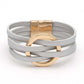 Mehrschichtiges O-Leder Wickelarmband