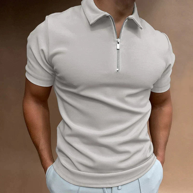 Herrenpolo mit Reißverschluss | Hugo Inspiriertes Design - Frühling 2025 Edition