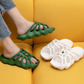 Plateau-Slipper mit Cut-Outs für Sommer 2025