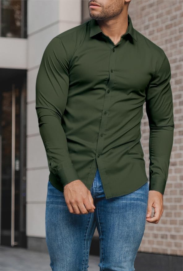 Slim-Fit Herrenhemd für Frühling 2025 – Knitterfrei – David