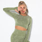 Damen-Yoga-Set für den Sommer 2025 mit Cropped-Top - Nahtlos - Nova