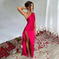 Asymmetrisches One Shoulder Cocktailkleid Für Damen | Maxi