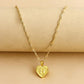 Gouden Initiaal Hart Hanger Ketting - Amara