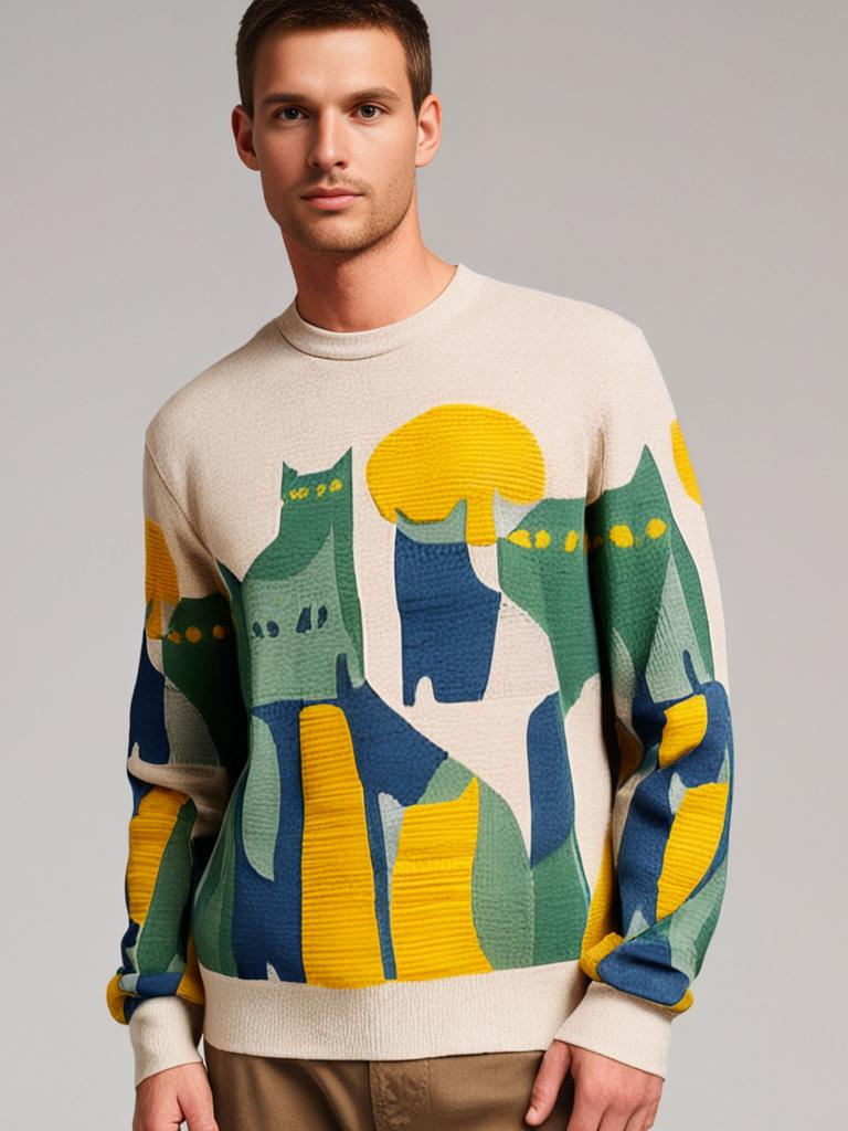 Mystic Cat - Herrenpullover