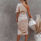 Wickelkleid Mit Einer Schulter Für Damen | Mini
