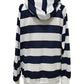 WW | Gestreifter Hoodie mit Reißverschluss und Kordelzug