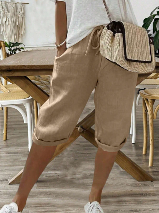 Kurze Hose Mit Kordelzug Für Damen | Sommer