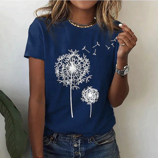 Bequemes Damen T-Shirt mit Rundhals & weichem Stoff – Rhea